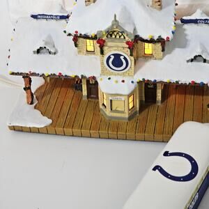 Indianapolis Colts Hawthorne  Village Christmas train Station and Bus Station